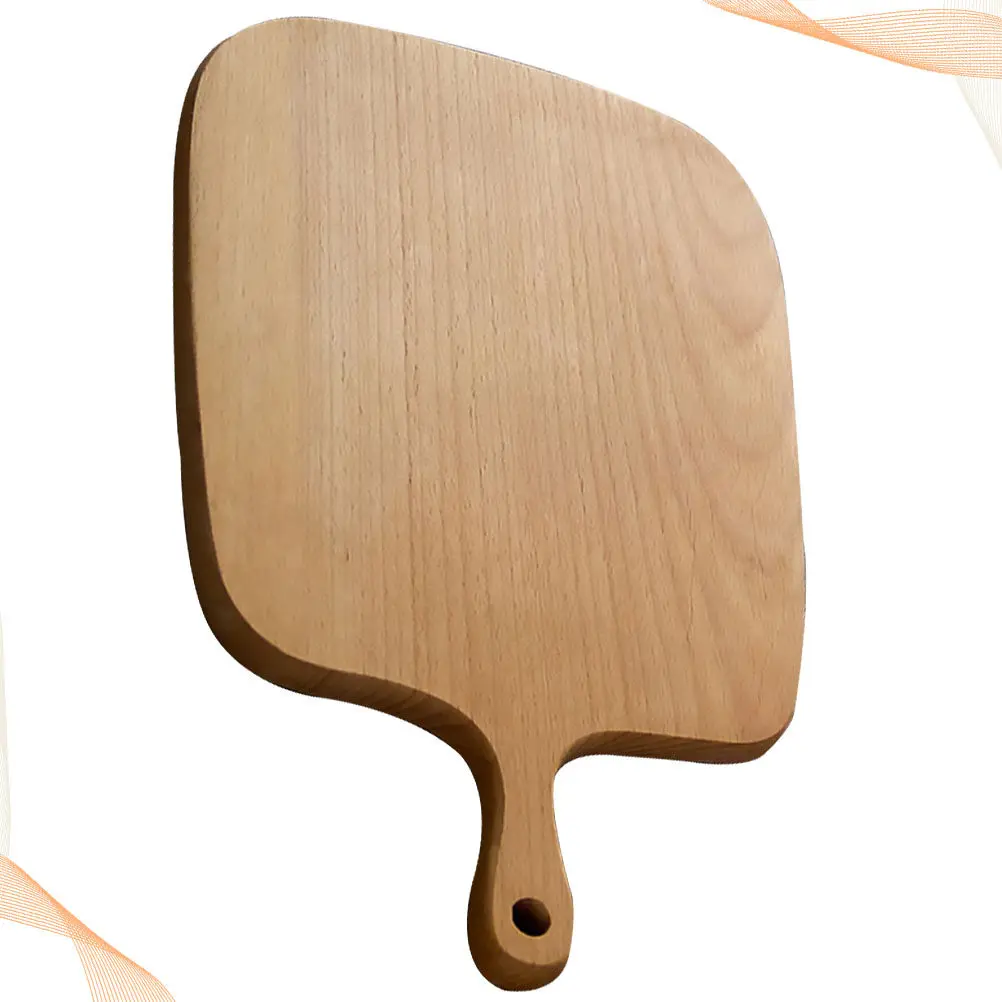 Nordic Style Khaki Wooden Cutting Board Kitchen Chopping Block Reversible Fruit Vegetable Meat Fish Bread Dessert Prep Eco