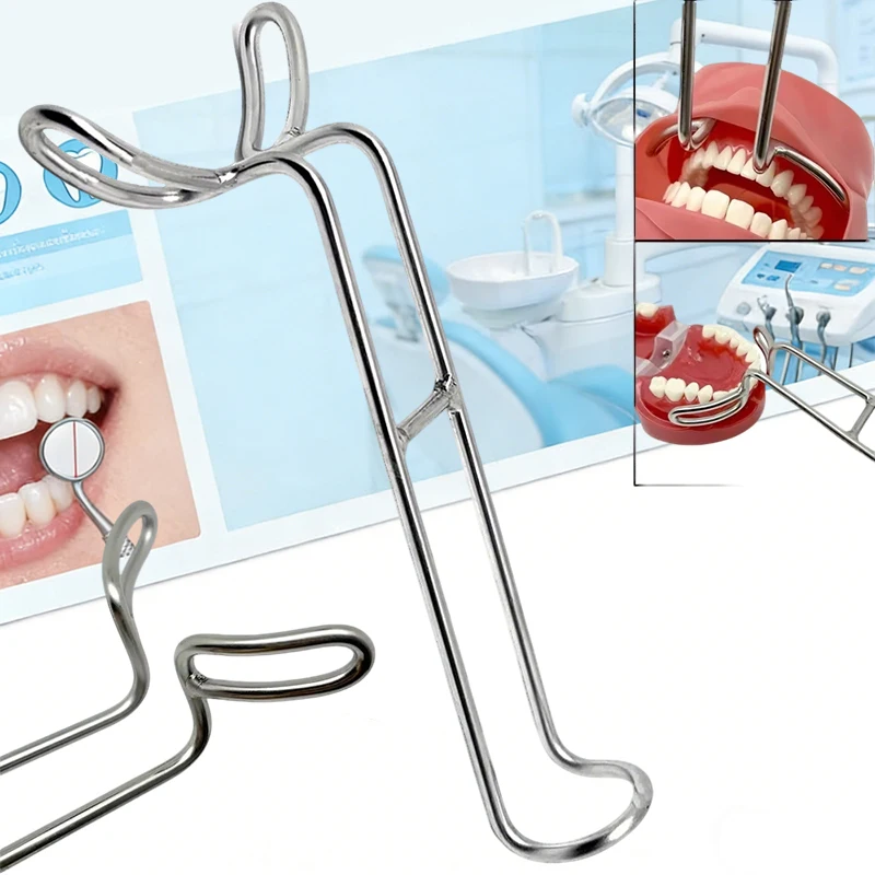Double-headed Hydraulic Splitter in Stainless Steel, Mouth Dilator for Lips and Cheeks, Intra-oral Surgical Tool