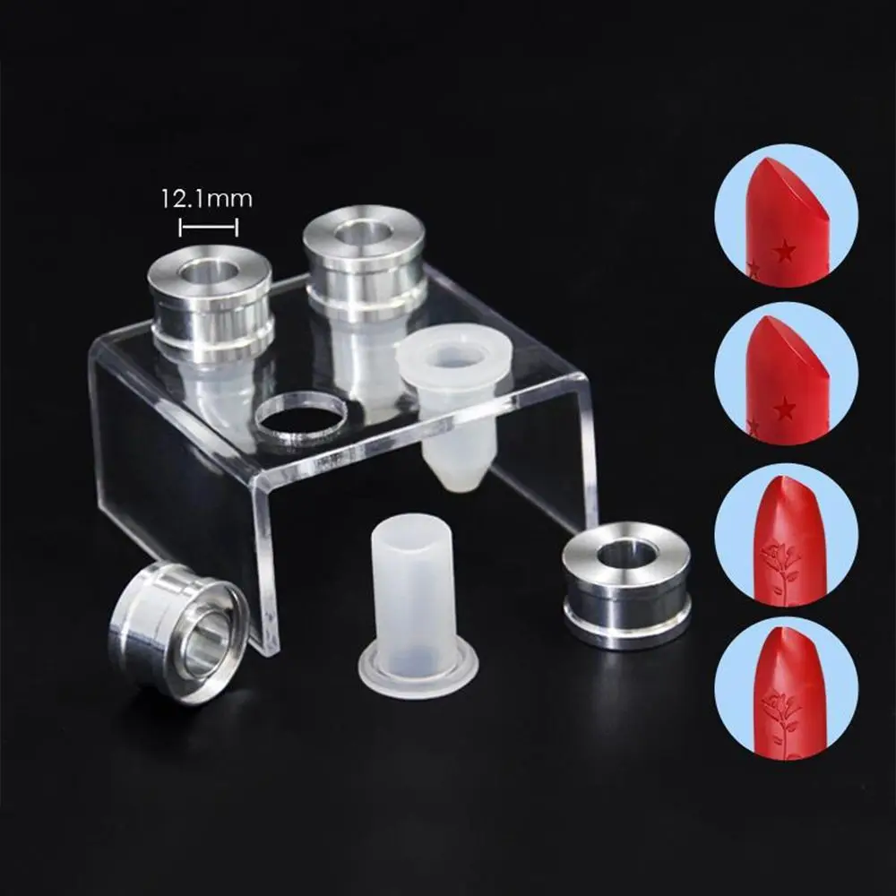 Soporte de anillo casero, soporte de silicona para manualidades DIY, herramientas de maquillaje de labios, molde de tubo para lápiz labial, molde de bálsamo labial