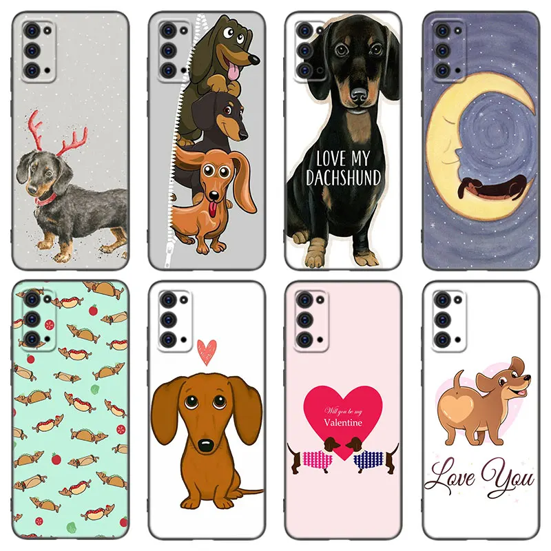 Чехол для телефона Dachshund Dog Love для Samsung M30 M31 S Note 10 Lite 20 Ultra M11 M12 M21 M22 M23 M32 M33 M52 M53 J2 Pro J4 J6 + J8