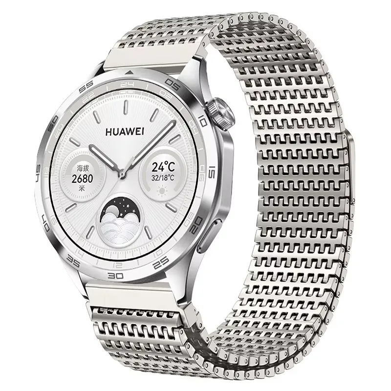 メタルストラップ サムスン Galaxy Watch 7/6/5/4 マグネット式ブレスレット リストバンド Huawei Watch GT5/GT5 Pro Amazfit GTR 4/GTS 4 Mini ベルト