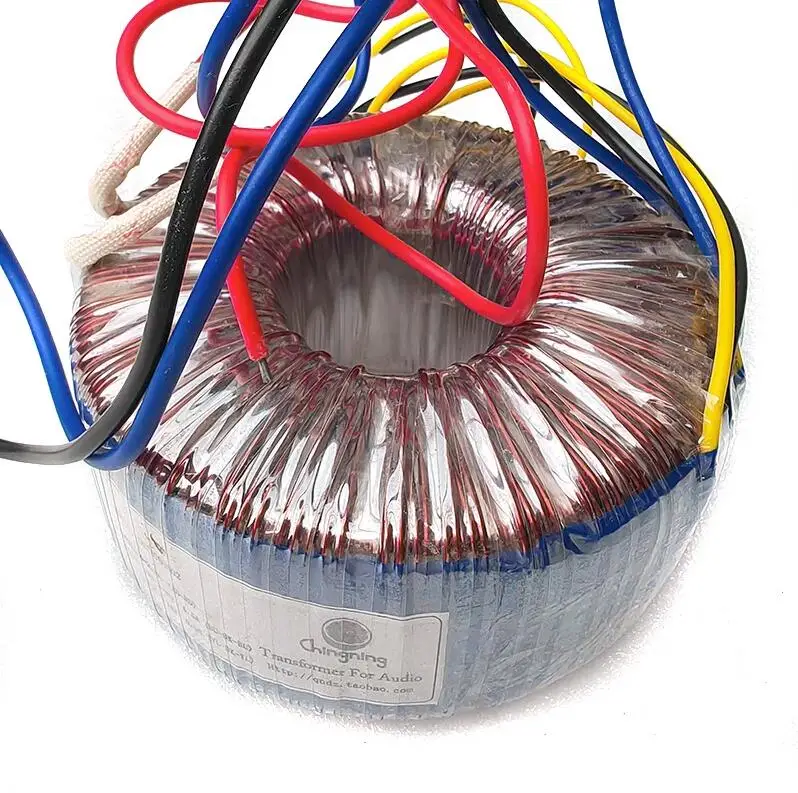 Transformador Toroidal de cobre puro de 300W, entrada: 220V, salida: 26V-0-26V, 15V-0-15V para amplificador