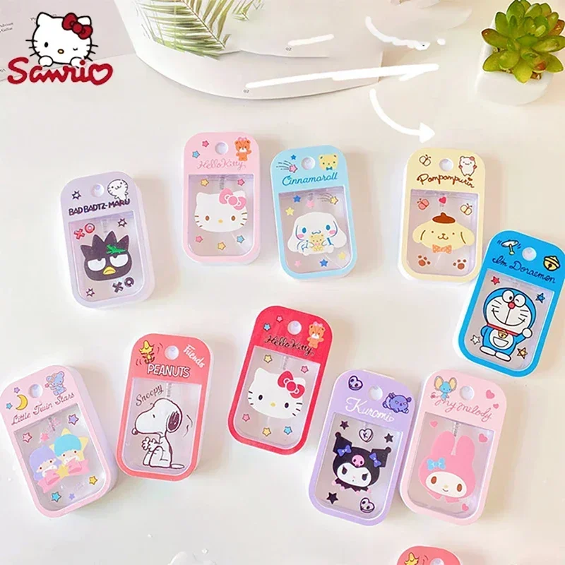 Hello Kitty butelka perfumy podróżne wielokrotnego napełniania Sanrio Melody alkohol Kawaii Kuromi Cinnamoroll prezenty chłopcy dzieci dziewczęta dzieci