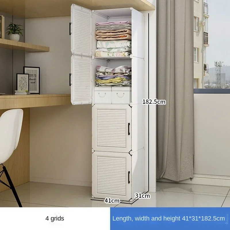 Funky Simplicity Household Bedroom Dustproof Clothes Cabinets Plastic Assemble Storage Creative Guarda Roupa Unique Furniture