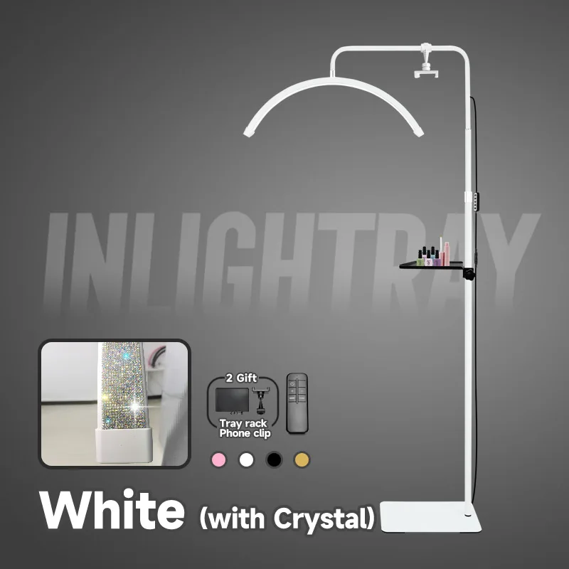 2025 oem Custom Gratis LOGO 45 W Nieuwe U-gezamenlijke LED halve maan wimper extension Salon lamp wimper schoonheid nagel vloerl