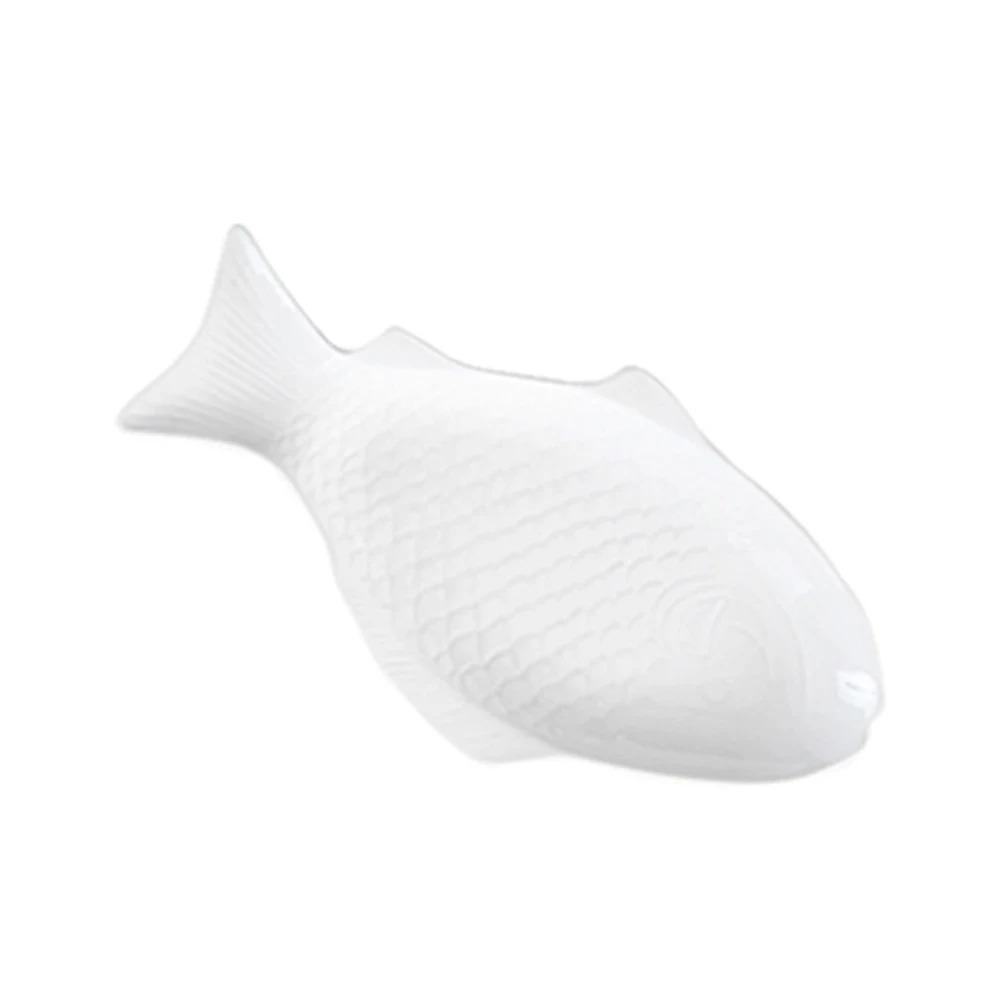 

Fish Plate Porcelain Serving Tray Ceramic Platter Sushi Marine Animal Dinner Shaped Steam for Platters