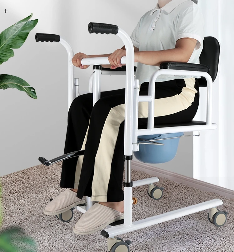 Fully paralyzed transfer machine for elderly care, multifunctional transfer chair for disabled households