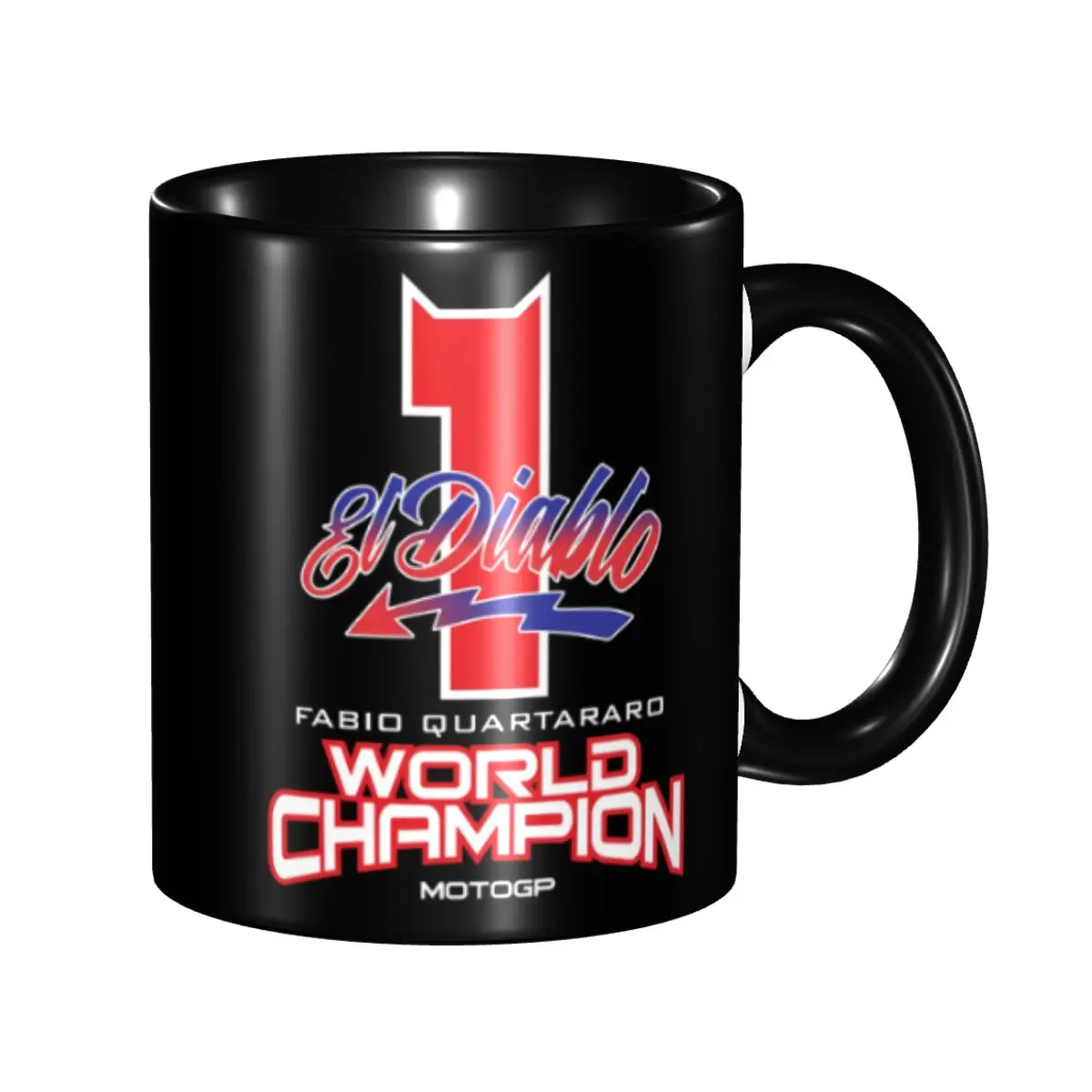 Fabio Quartararo Coffee Mug DIY Custom Motorcycle Racer Ceramic Tea Milk Mug