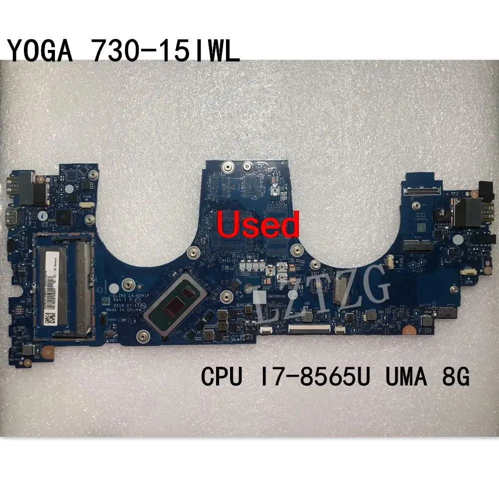 

Используется для материнской платы ноутбука Lenovo Yoga 730-15IWL, процессор I7-8565U UMA 8G FRU 5B20T04937