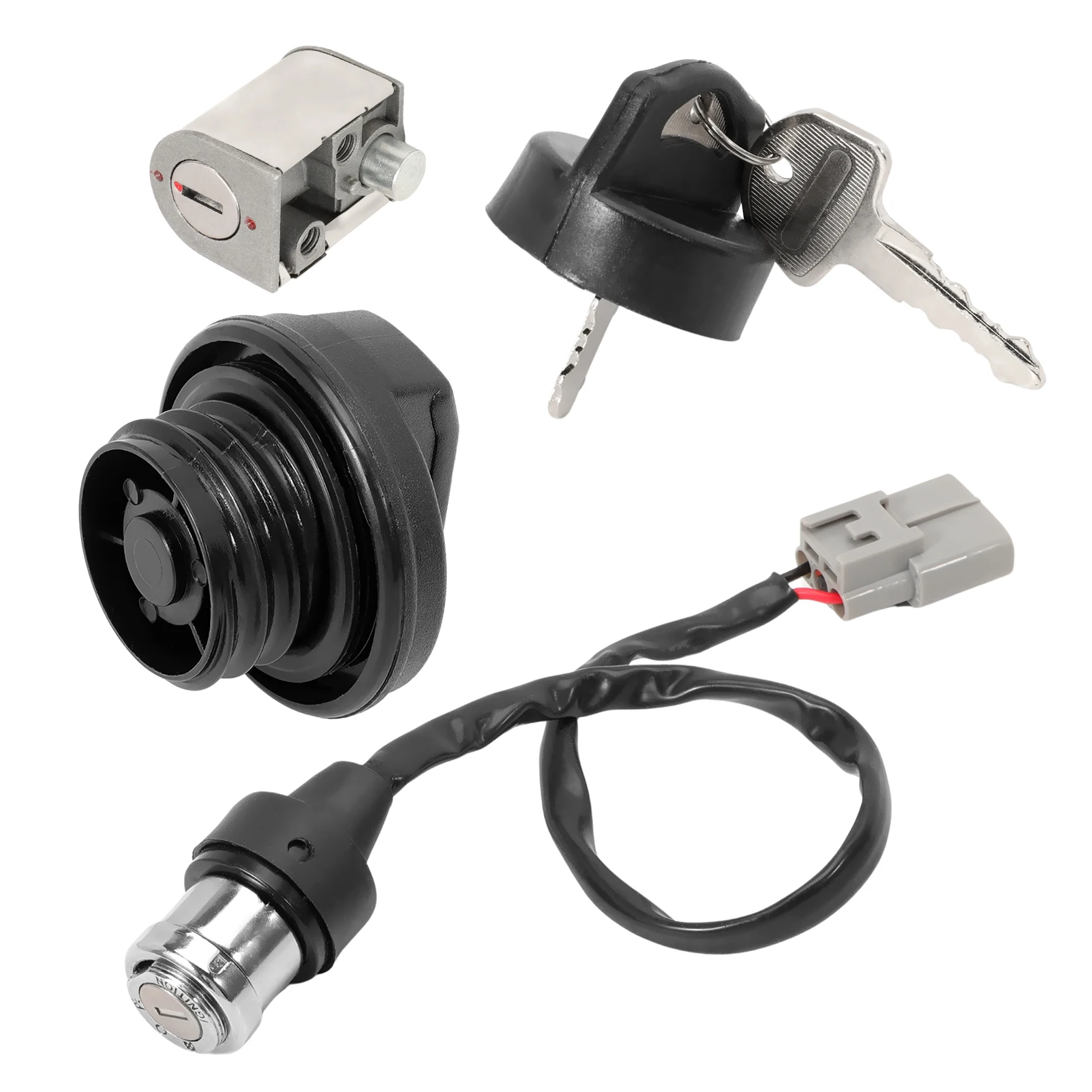 Lock Set Fuel Cap Lockable For/Compatible with CF Moto 450 520 550 625 800 850 1000 CForce EU4+EU5