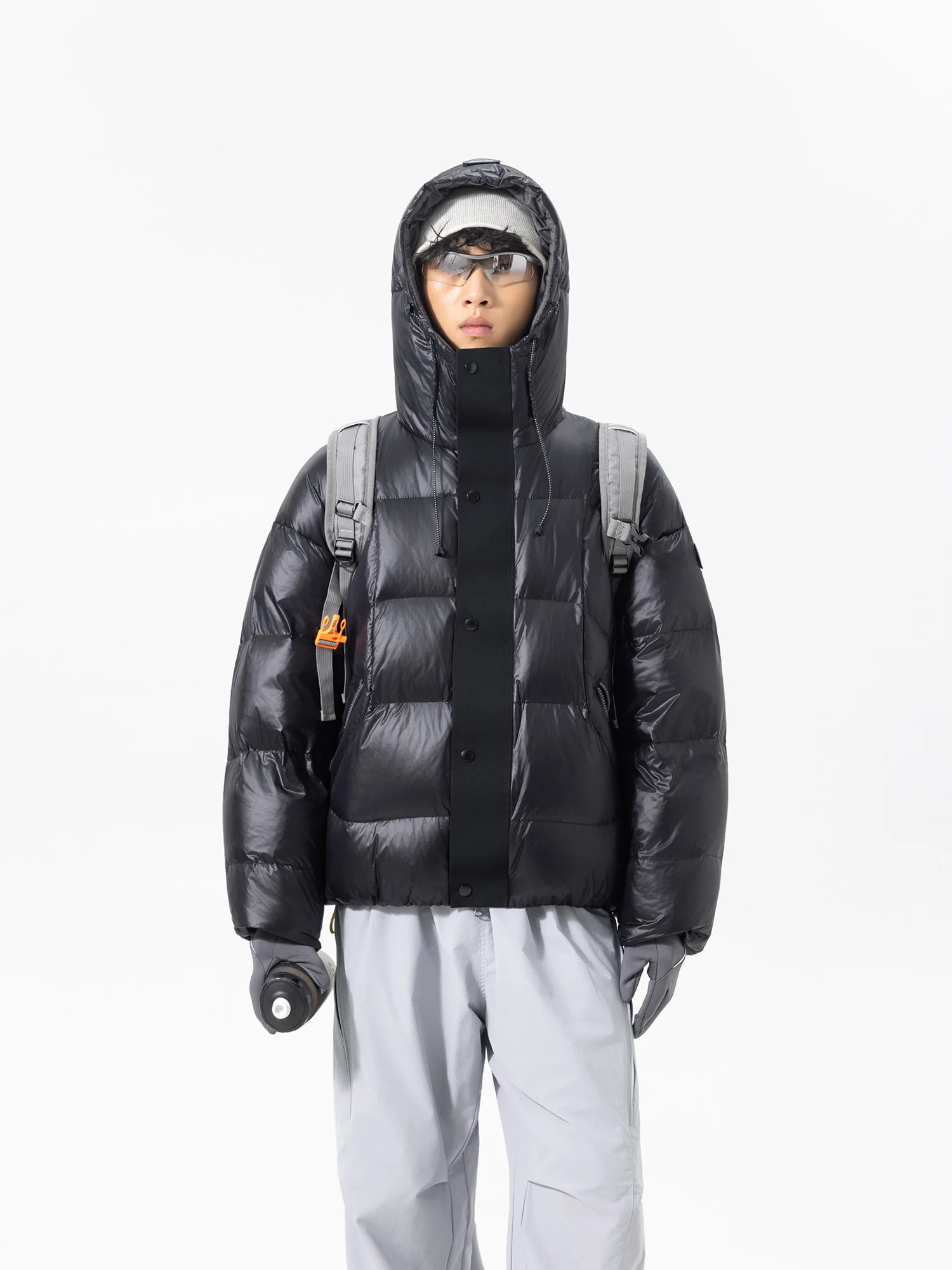 

Утепленная зимняя пуховая куртка для улицы с капюшоном, водонепроницаемая, теплая, для пар, из полиэфирного волокна