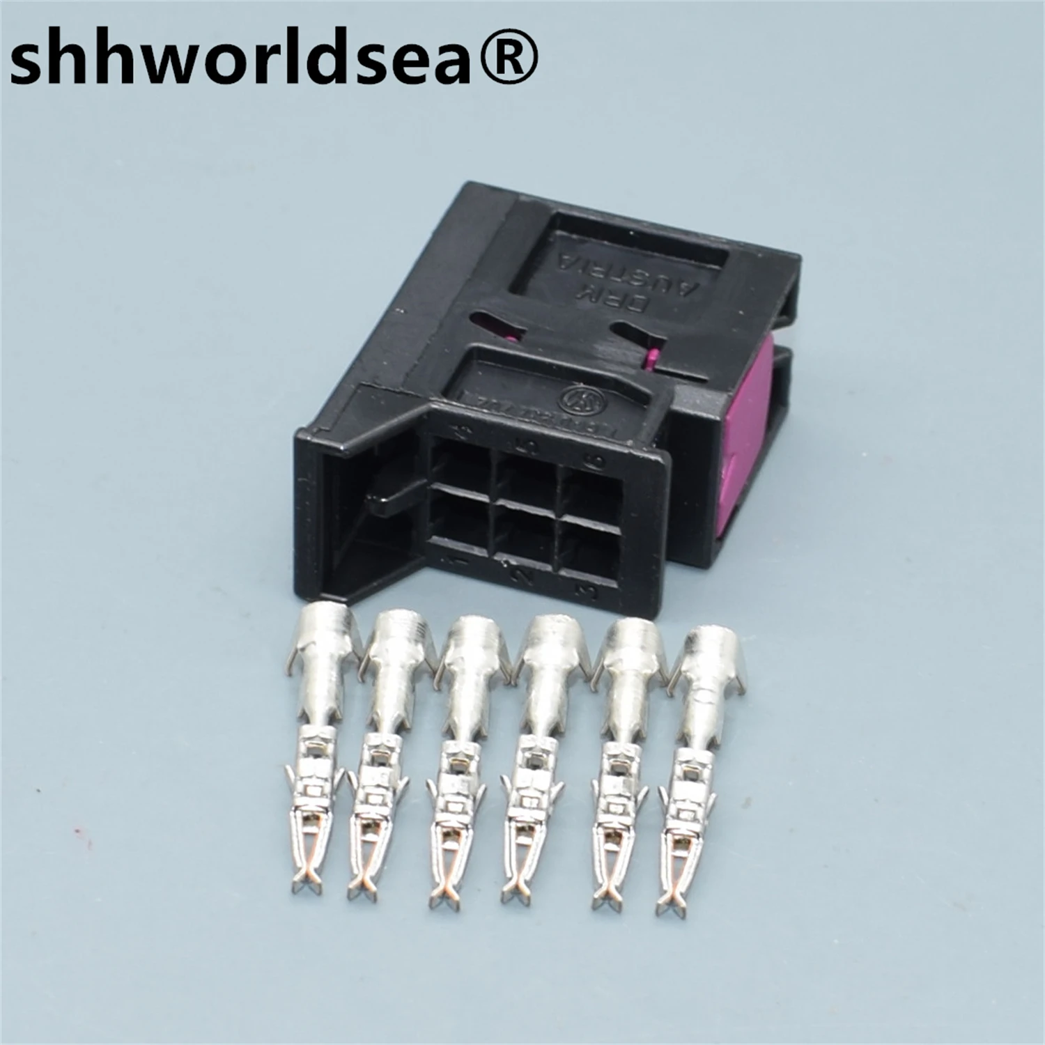 

shhworldsea 6pin 1.5mm Car Rear Tail Lamp Plug For Audi A1 Q3 6Q0 937 702 6pin connector 6Q0937702