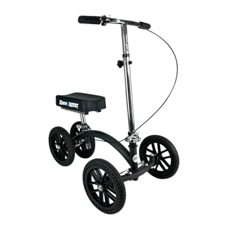 

Коленный самокат KneeRover Quad HC для бездорожья с колесами, устойчивыми к проколам, для взрослых и послеоперационного восстановления, для травм лодыжки и колена