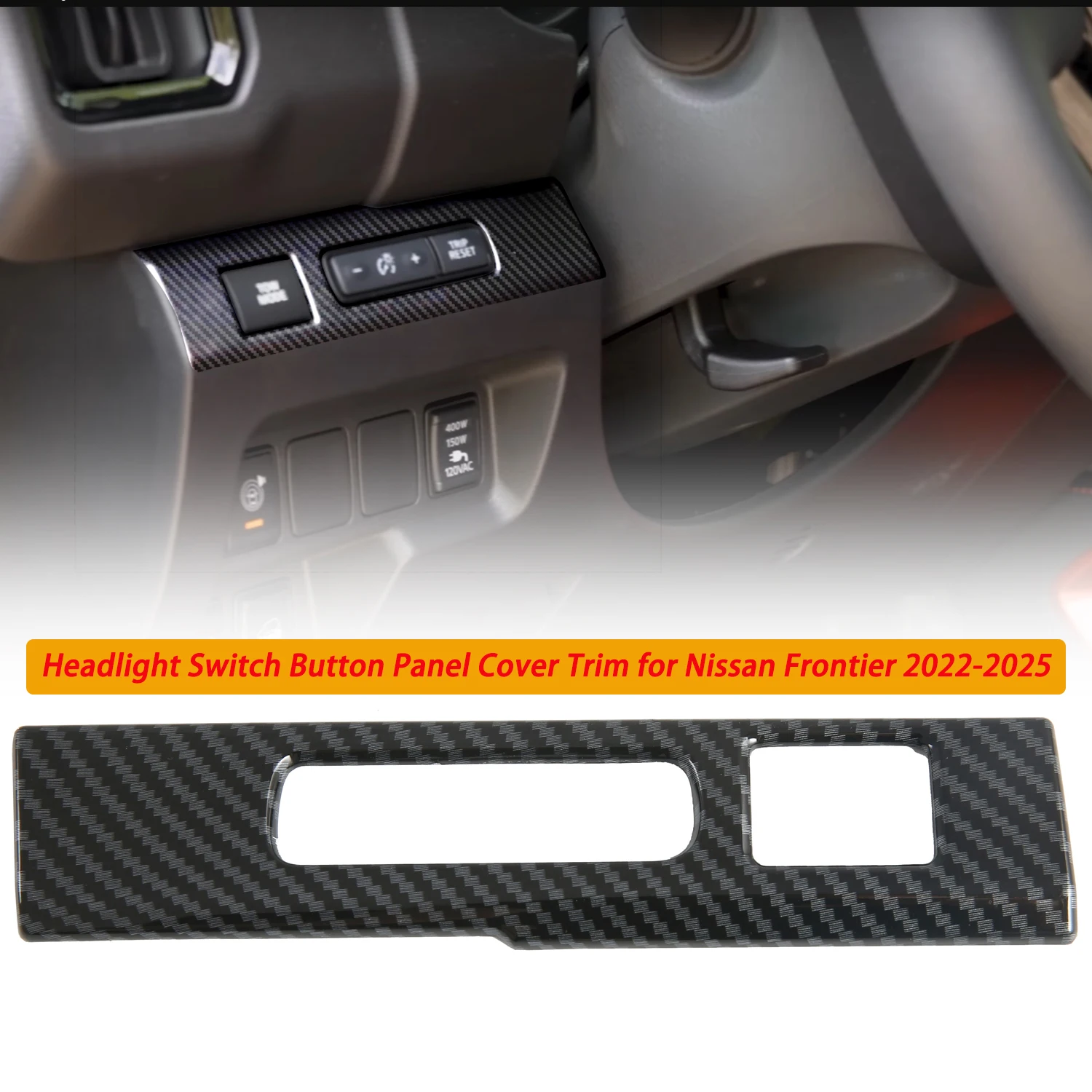 

Кнопка переключения фар с левым рулем, накладка на панель для Nissan Frontier 2022 2023 2024 2025 ABS, аксессуары для салона автомобиля