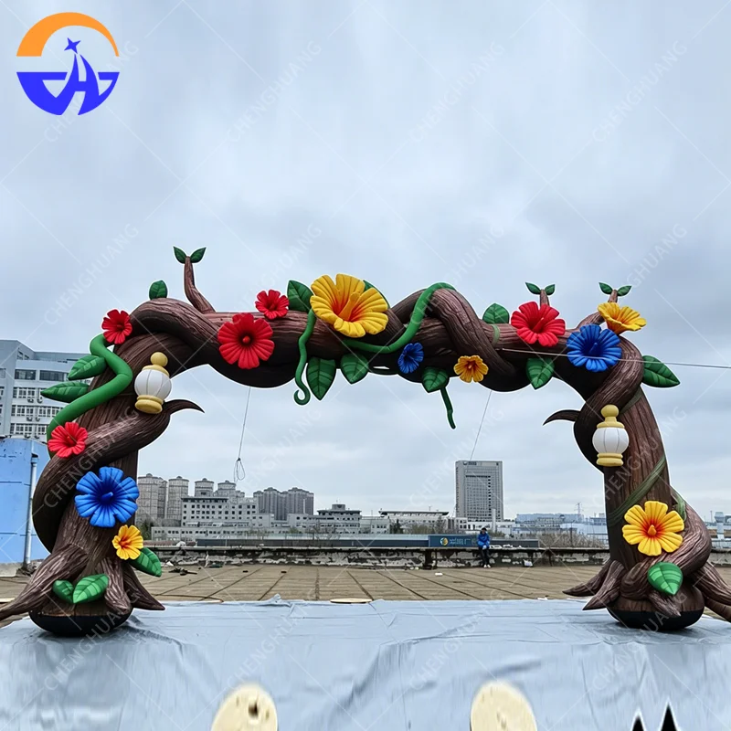 Custom Large Inflatable Flower Arch Model Outdoor Commercial Promotion Exhibition Event Advertising Decoration Prop