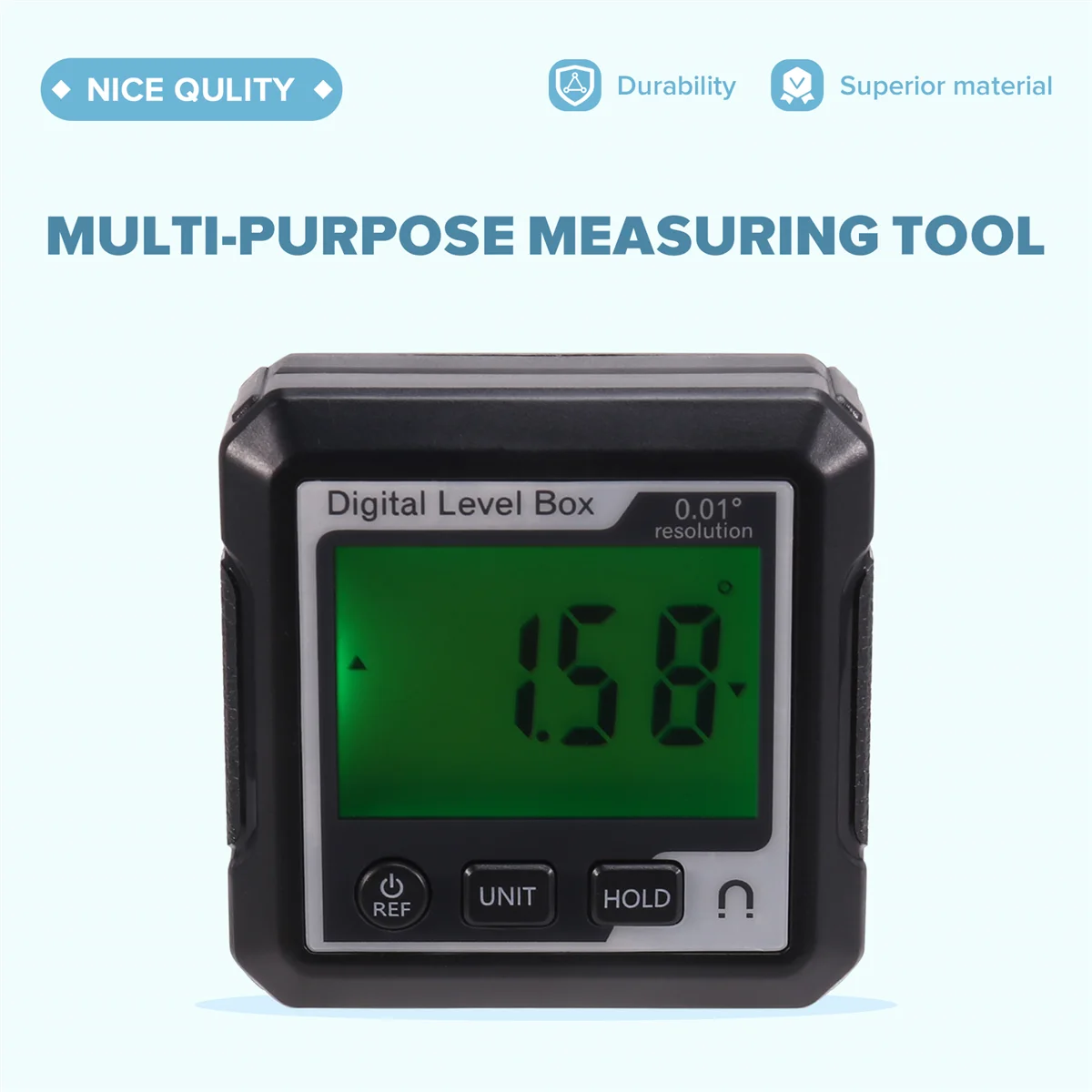 N18R Digital Eletrônico Nível Digital Ângulo Fnder 90 ° Inclinômetro magnético, transferidor, medição de nível de precisão, inclinômetro