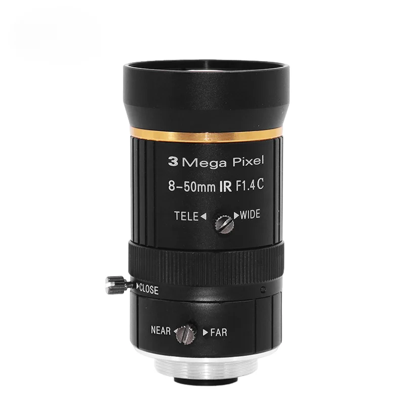 

Machine vision 3 million pixel zoom 8-50MM industrial camera CCD monitoring lens manual aperture 2/3