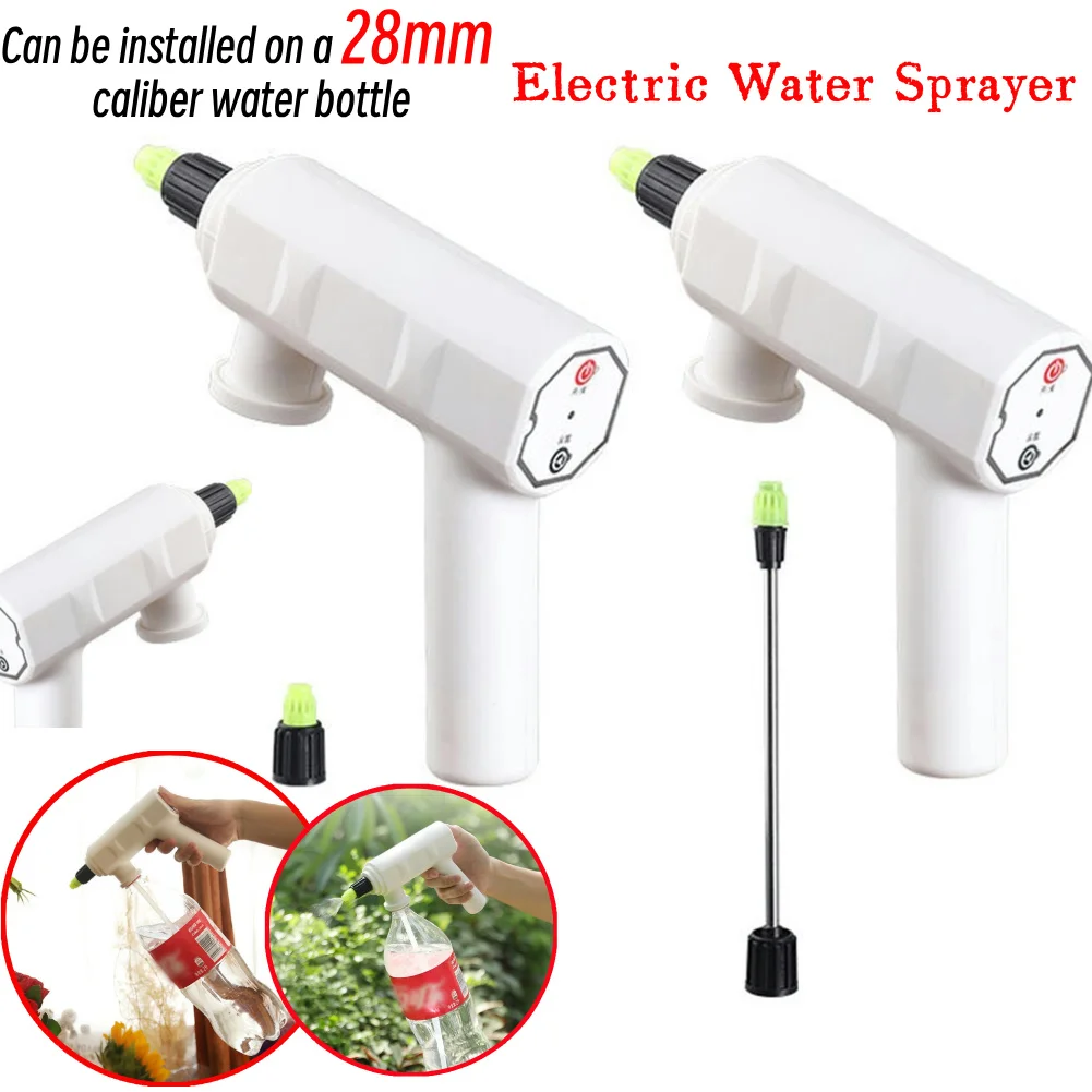 

Electric Plant Spray Bottle Watering Can Portable Hand-Held Electric Watering Irrigation Sprayer High Pressure Water Hose Nozzle