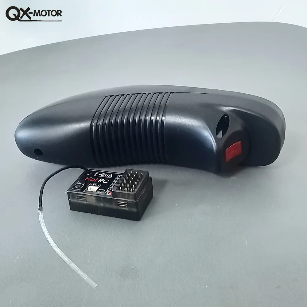 Transmissor de sistema de rádio HOTRC DS-600 ds600 6CH 2.4GHz com receptor de 1-6 canais F-06A para sistema de controle remoto de barco RC