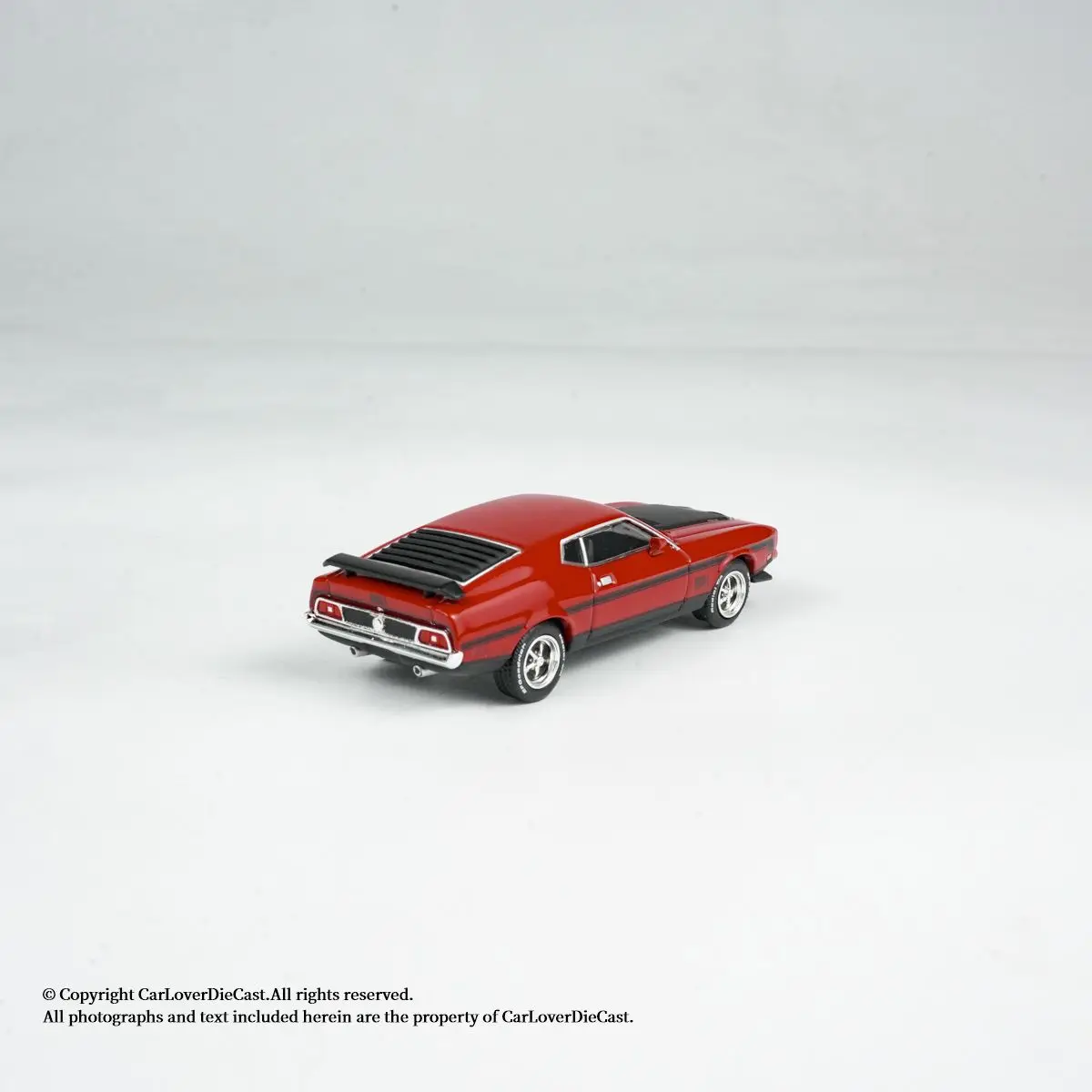MINI GT 1:64 Ford Mustang Mach1 1971 نموذج سيارة مصنوع من خليط معدني أحمر 1122