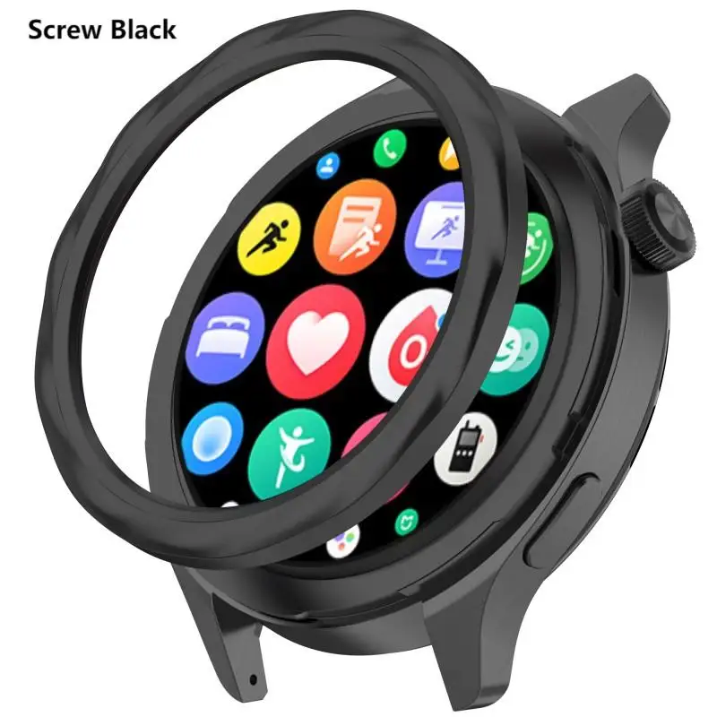 Metal Bezel Ring For Xiaomi Watch S4 S3 Protector with film Watch Case Cover For Watch Bezel Shell S3 eSIM S4 eSIM Accessories