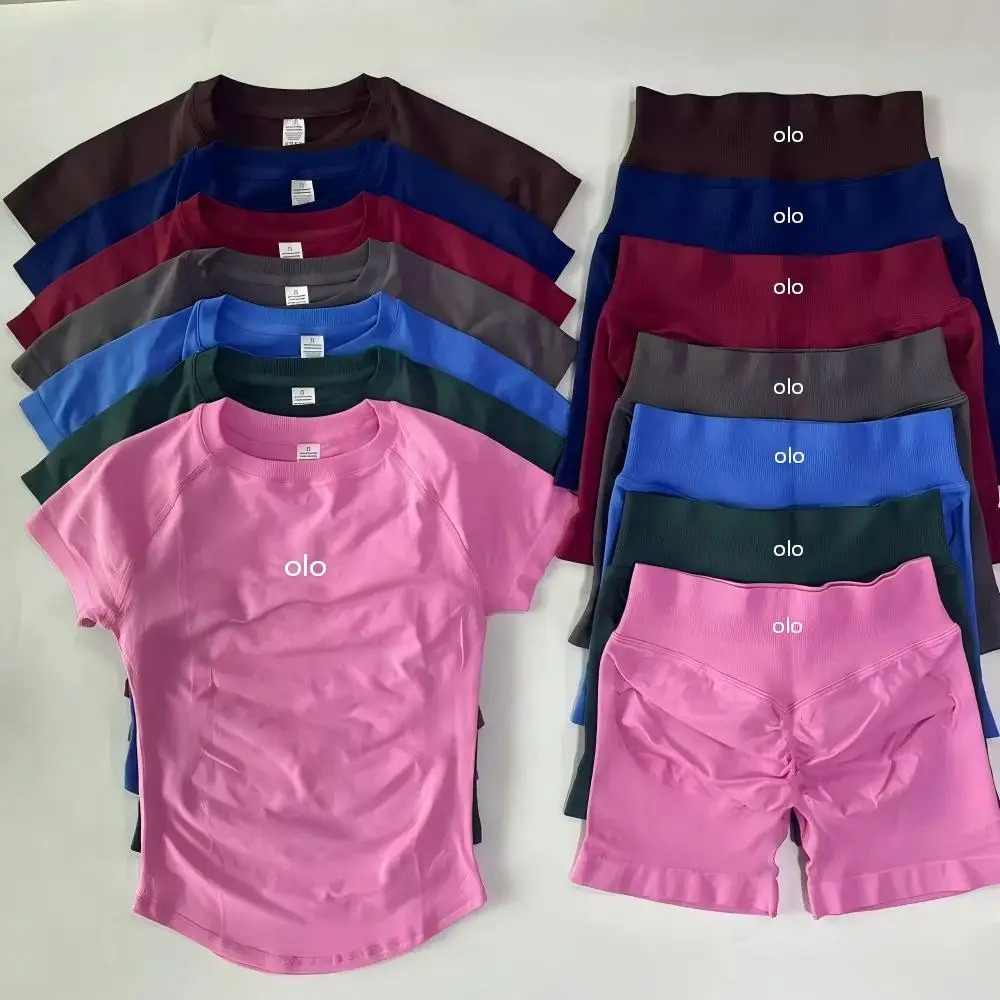 Ensemble de 2 pantalons de yoga transparents qui flatterent la silhouette, amincissent et offrent un confort extensible. Shorts de fitness pour femmes