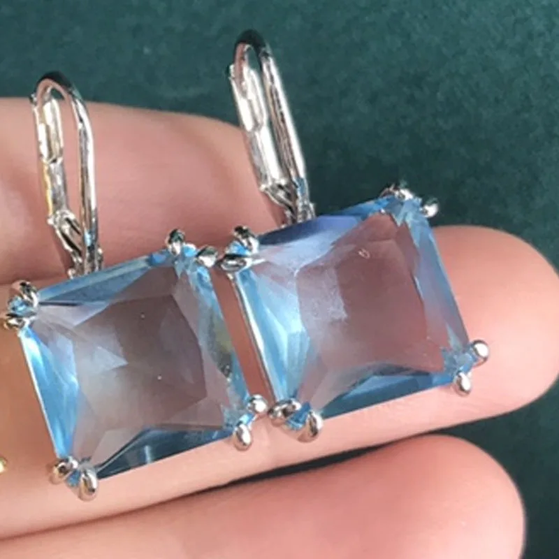 NONE Original 2025, Halskette, edles Schmuckset für Frauen, Wassertropfen, geometrischer Zirkon, Kristall, Halskette, Armband, Ohrringe, Schmuck 7