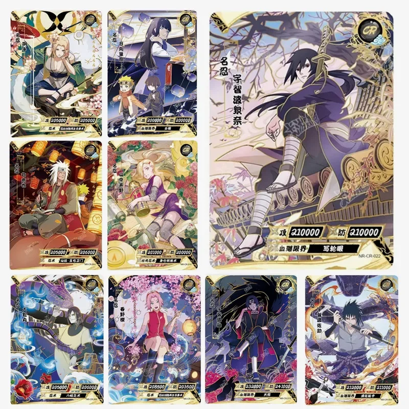 Naruto Card CR Series Anime Character Hinata Tsunade Uzumaki Sakura Collection Cards Children's Toy Card Christmas Gift