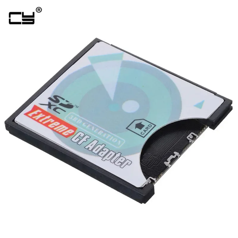 Camera SD SDHC SDXC To High-Speed Extreme Compact Flash CF Type I Memory Card Adapter