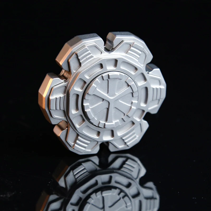 EDC Open Armor Stainless Steel Finger Spinner Stress Relief Fidget Toy Adult Office Leisure Gift