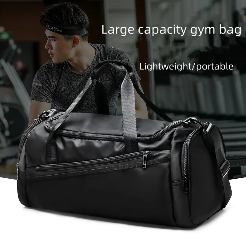 

Sports Gym Bag Travel Duffel Bag with Wet Pocket & Shoes Compartment for Men Women Waterproof Large Weekender Overnight Backpack