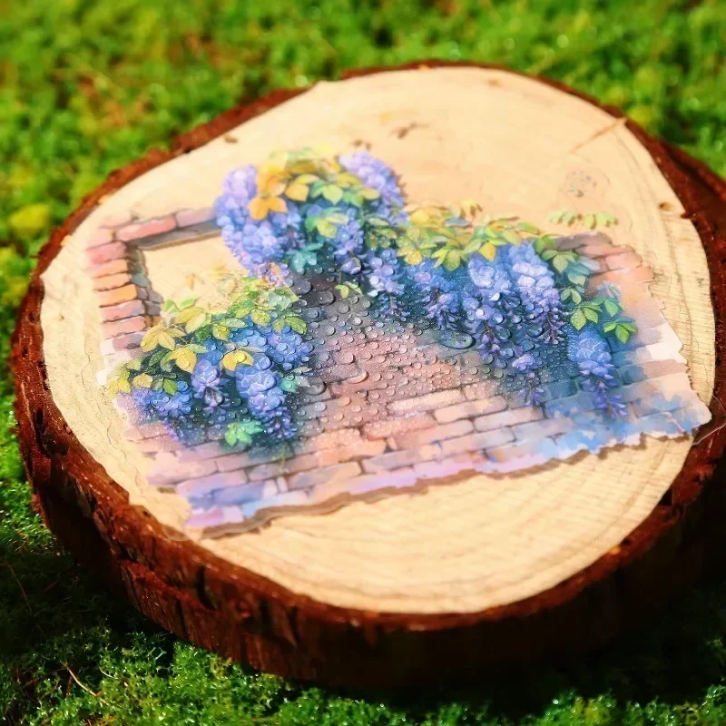 Beyond the Hedge PET-Aufkleber, 6 Gartenszenen, 10 Stück, Tagebuch-Dekoration