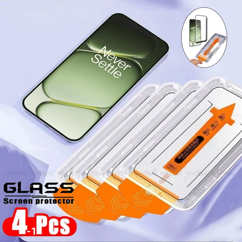 4/3/2/1 Stück für Oneplus Nord 6 Glas Oneplus Nord 6 gehärtetes Glas 9H Vollständige Abdeckung staubfreier Handy-Displayschutz Oneplus Nord 6