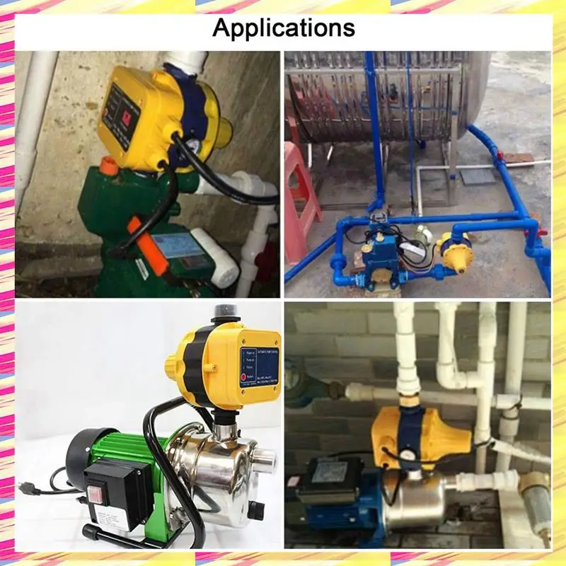 

ABJJ EPC-8 Pump Pressure Controller Automatic Intelligent Household Water Shortage Protection Water Pressure Flow Electronic