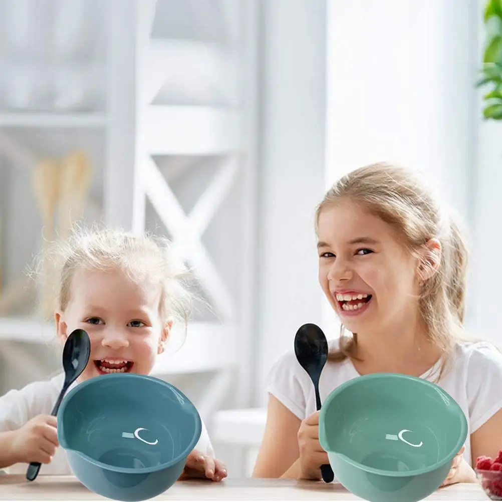 3PCS Shatterproof Plastic Mixing Bowls Set Multipurpose Nesting for Baking Salad Prep Food Storage Dishwasher Safe