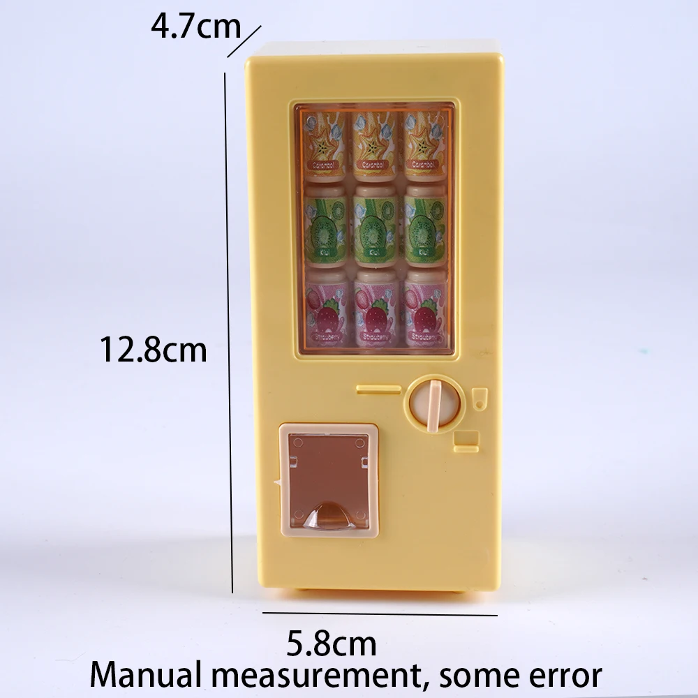 1/12 미니 음료수 기계, 슈퍼마켓 음료수 자판기, 플레이 하우스 모델 장면, 주방 장난감, 인형 집 가구 모델