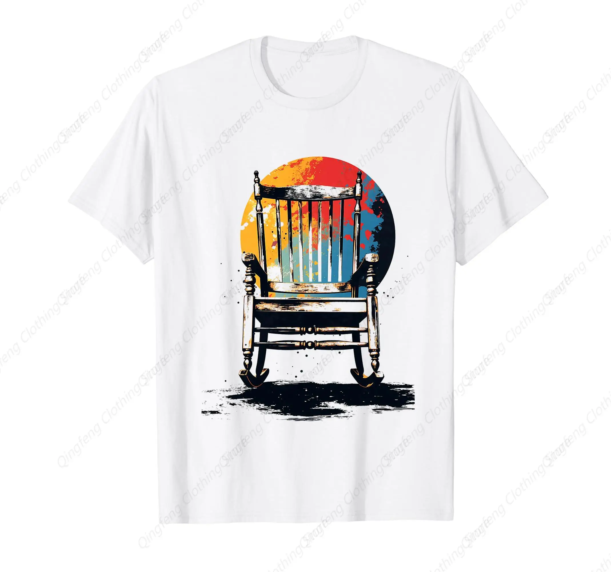 Art Abstract Artist Chair Artwork Painting T-Shirt