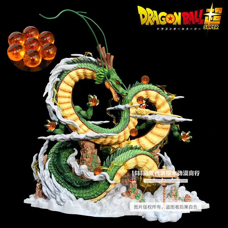 

50cm Dragon Ball Z Figure Gk Son Goku Wish Dragon Shenron Action Figure Pvc Anime Model Statue Collection Ornament Doll Toy