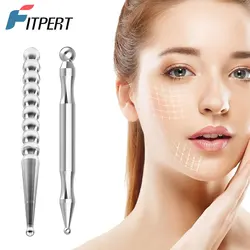 Acupuncture Pen, Stainless Steel Deep Tissue Massage Tools - Manual Acupuncture Massage Pen for Whole Body Meridian Pain Relief
