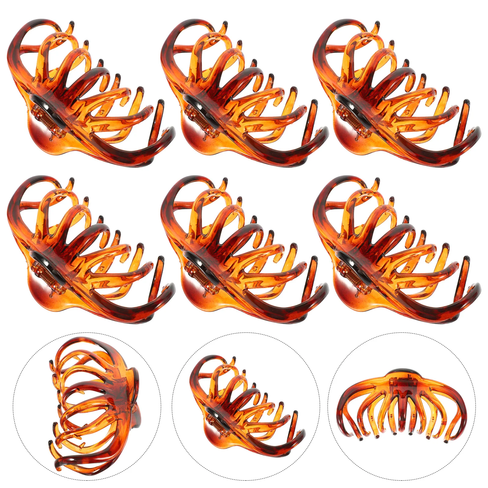 

6Pcs Large Claw Hair Clips Vintage Big Jaw Clips for Women Thick Curly Hair Styling Accessories Large Claw Clip