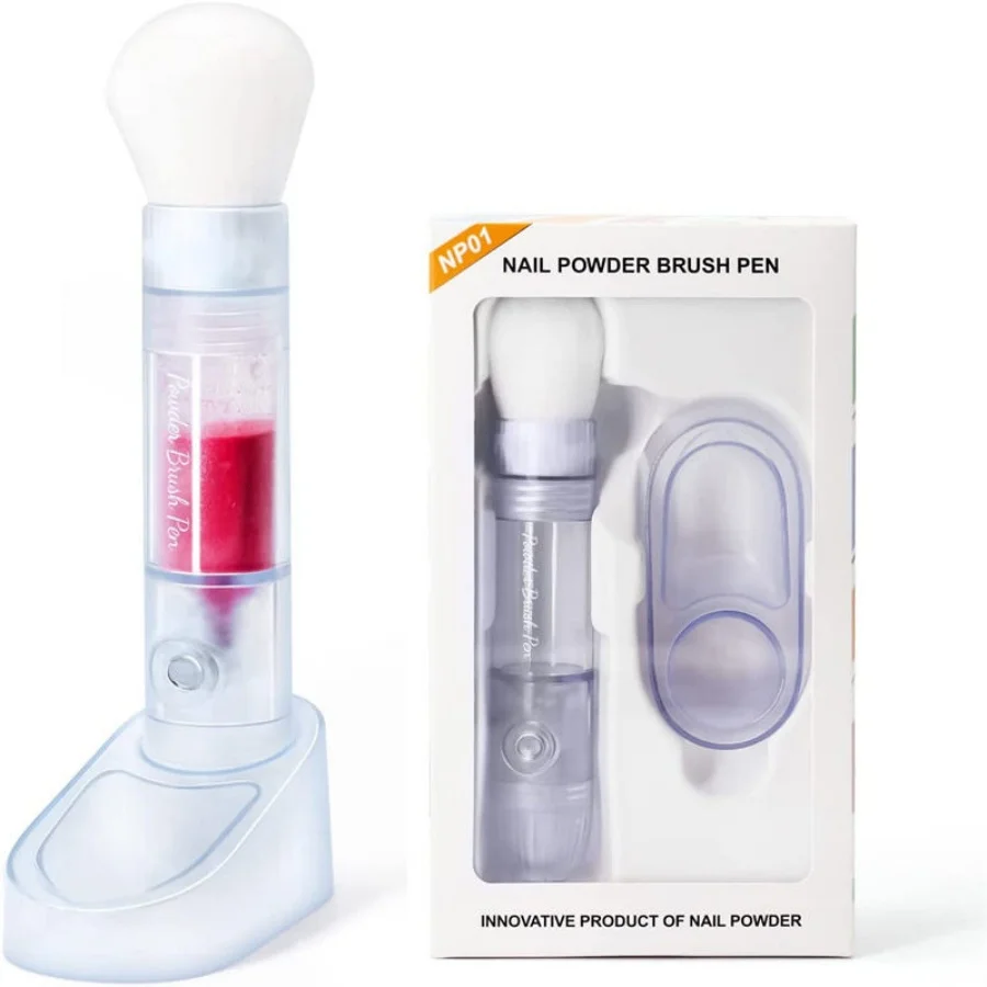 

Nail Art Powder Box Nail Art Chalk Brush Nail Art Powder Tool 3-in-1 Professional Manicure Tools European Manicure Powder Brush Box