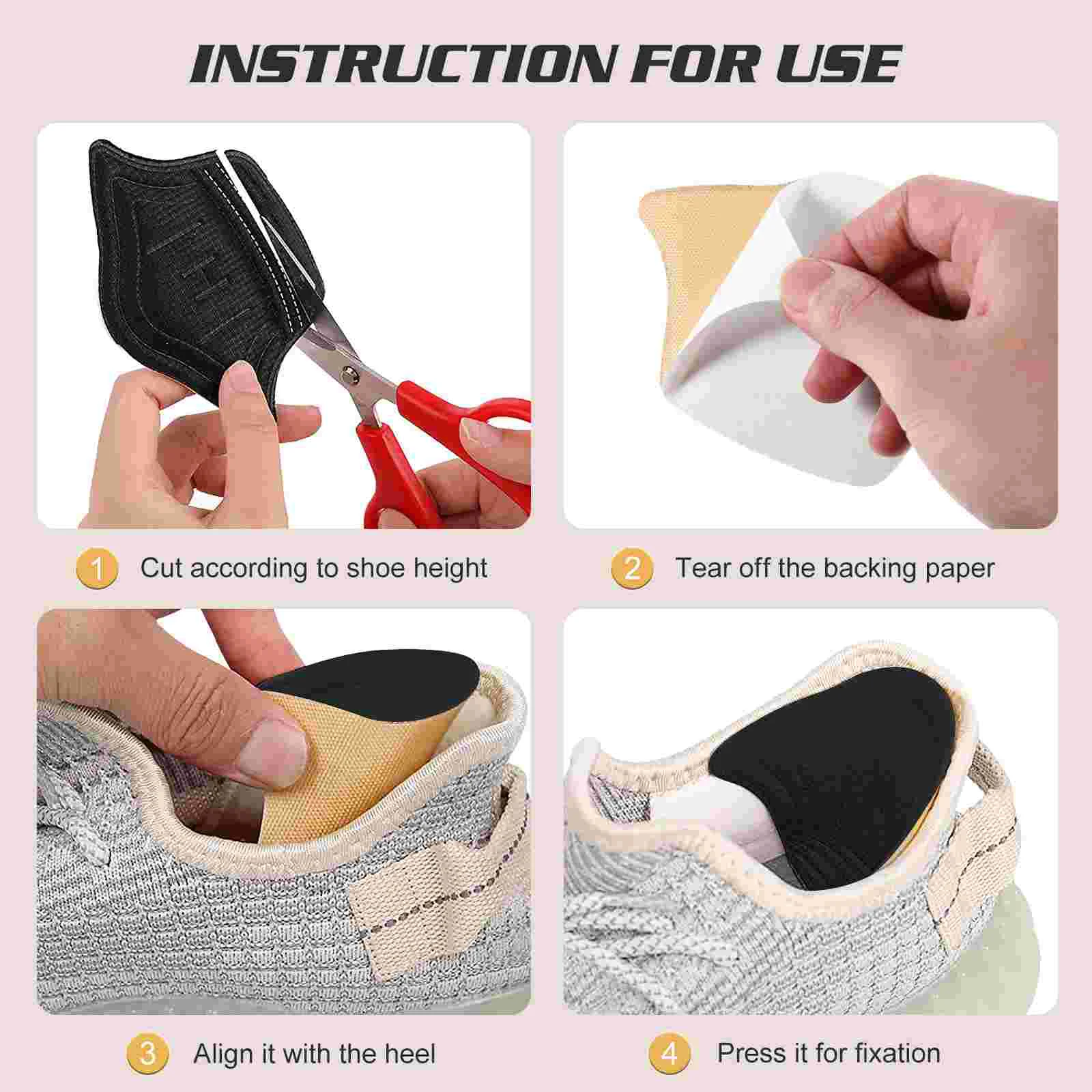 Insoles for High Heels Follow up Shoe Cushions Men Pads Shoes That Are Too Big Inserts