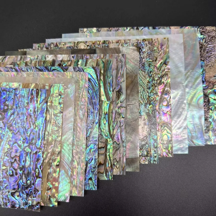 Hoja de concha de nácar Natural laminada para incrustaciones de muebles, materiales de decoración para manualidades del hogar, concha de abulón Natural