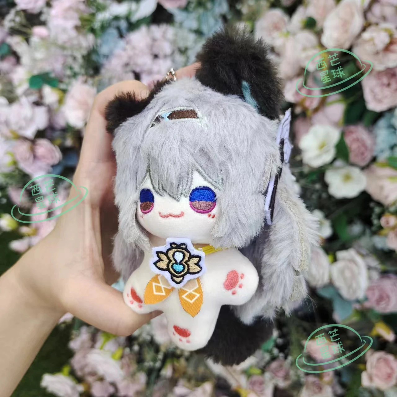 Game Honkai: Star Rail Cosplay Firefly Soft Adorable 10cm Kawaii Starfish body Backpack Pendant Plush Keychain Figure Gifts