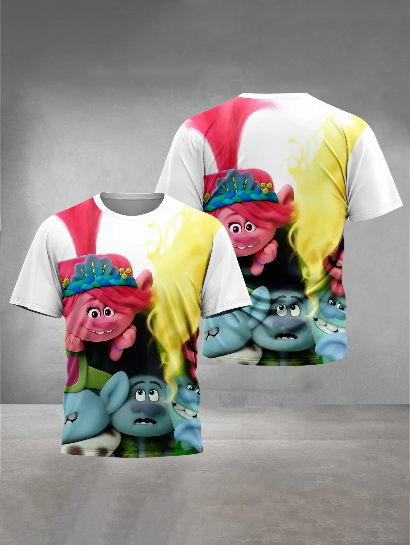 Trolls Band Together Cartoon 3D Print Baby Clothing 5 to 14 Years Male Outdoor Clothes for Children Boy Girl Child Top Shirts