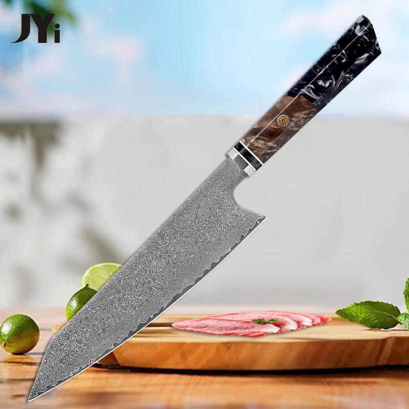 

Damascus Steel Kitchen Chef Knives Japanese Kiritsuke Knife Sushi Slicing Meat Vegetable Cutter Cooking Tools