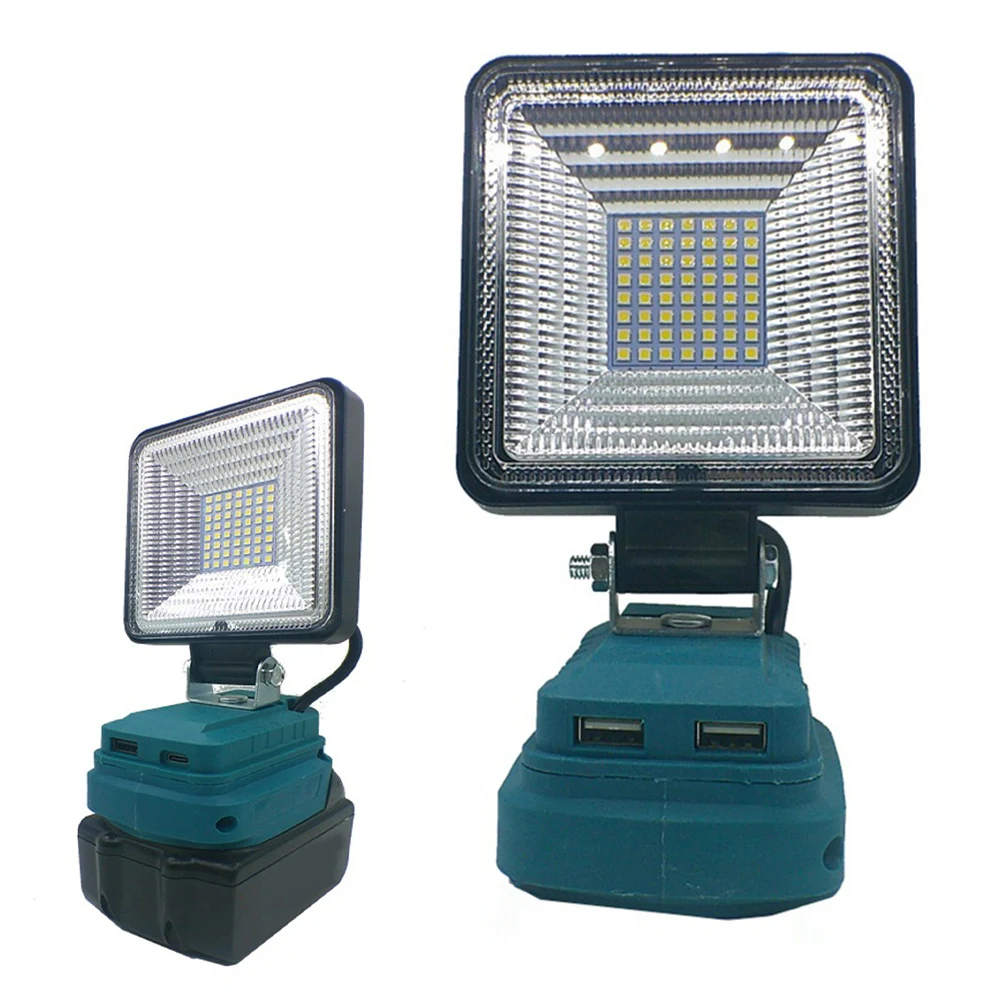 Светодиодный рабочий фонарь, уличный беспроводной светильник для кемпинга, для 4511396 4511437, аккумулятор 18 В, аксессуары для электроинструментов