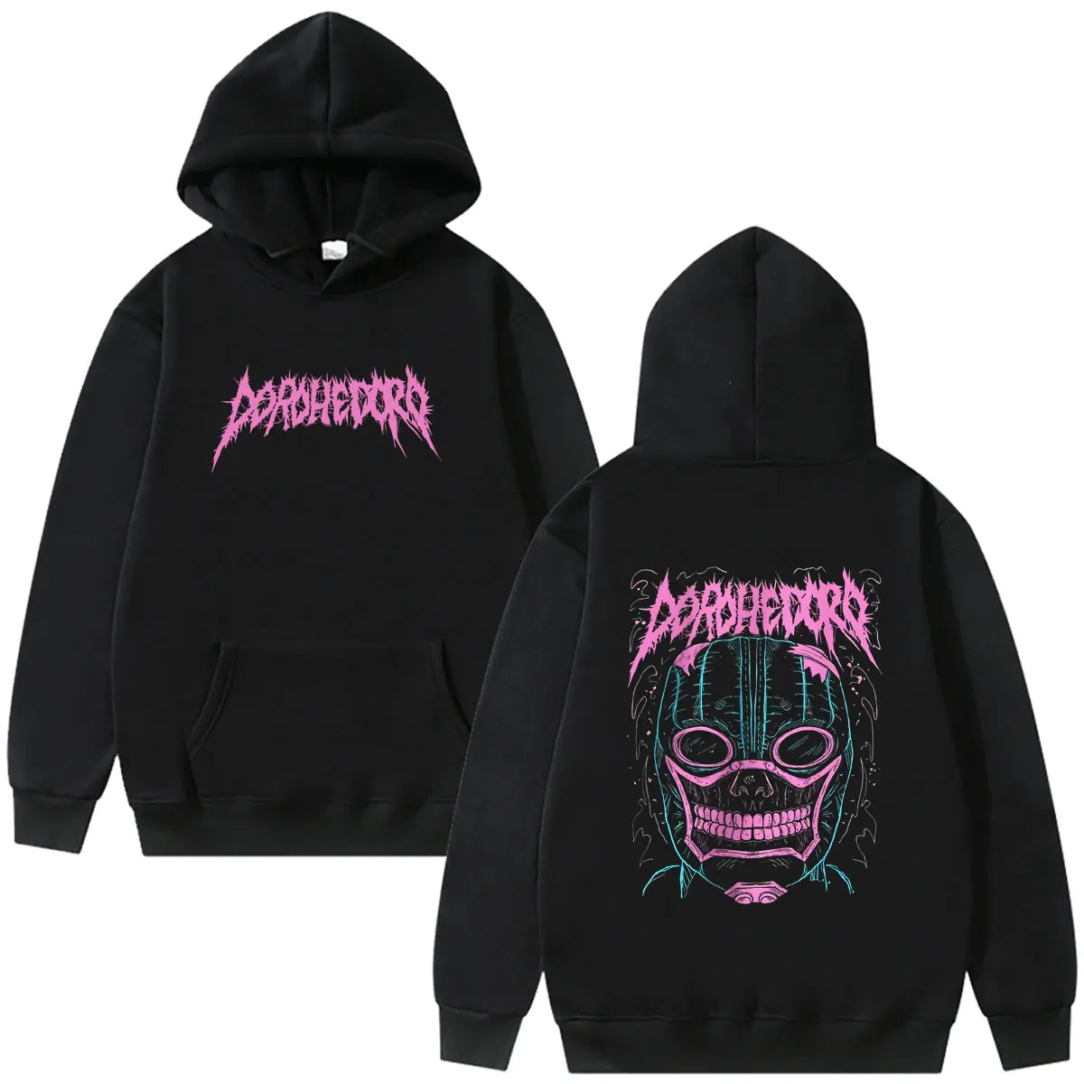 Hot Japanese Anime Dorohedoro Noi Skeleton Graphic Hoodie Kaiman Gothic Horror Sweatshirt Men Women Manga Oversized Streetwear