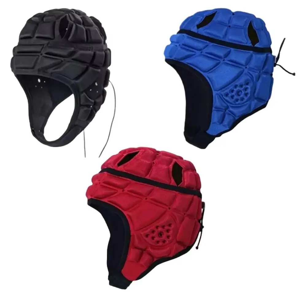 Sponge Padded Football Protect Helmet Breathable Anti-collision Goalkeeper Helmet Shock Absorption Protective Ski Head Protector