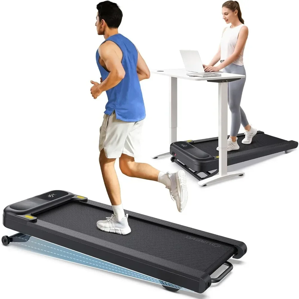 Walking Pad Treadmill with Incline, 2.5 HP Under Desk Treadmill,with LED Display Remote Control 265lbs Weight Capacity